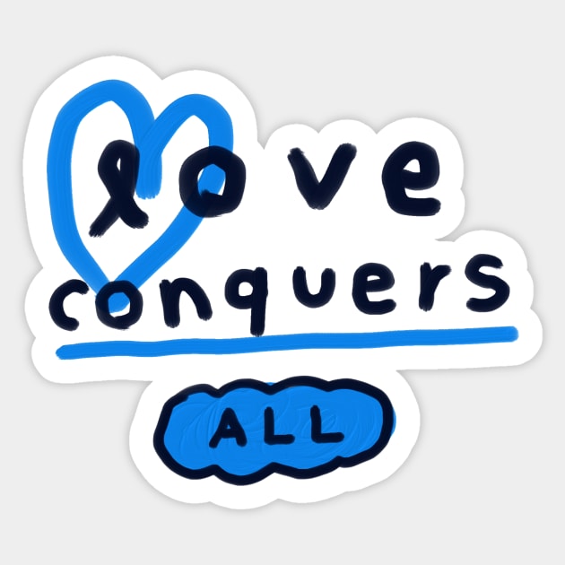 Love conquers all 5 Sticker by Soosoojin
